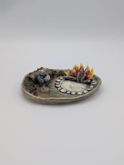 Monsters Go Camping Tealight Holder/Trinket Dish