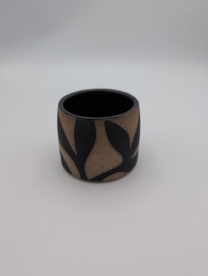 Leaf Sgraffito Tumbler
