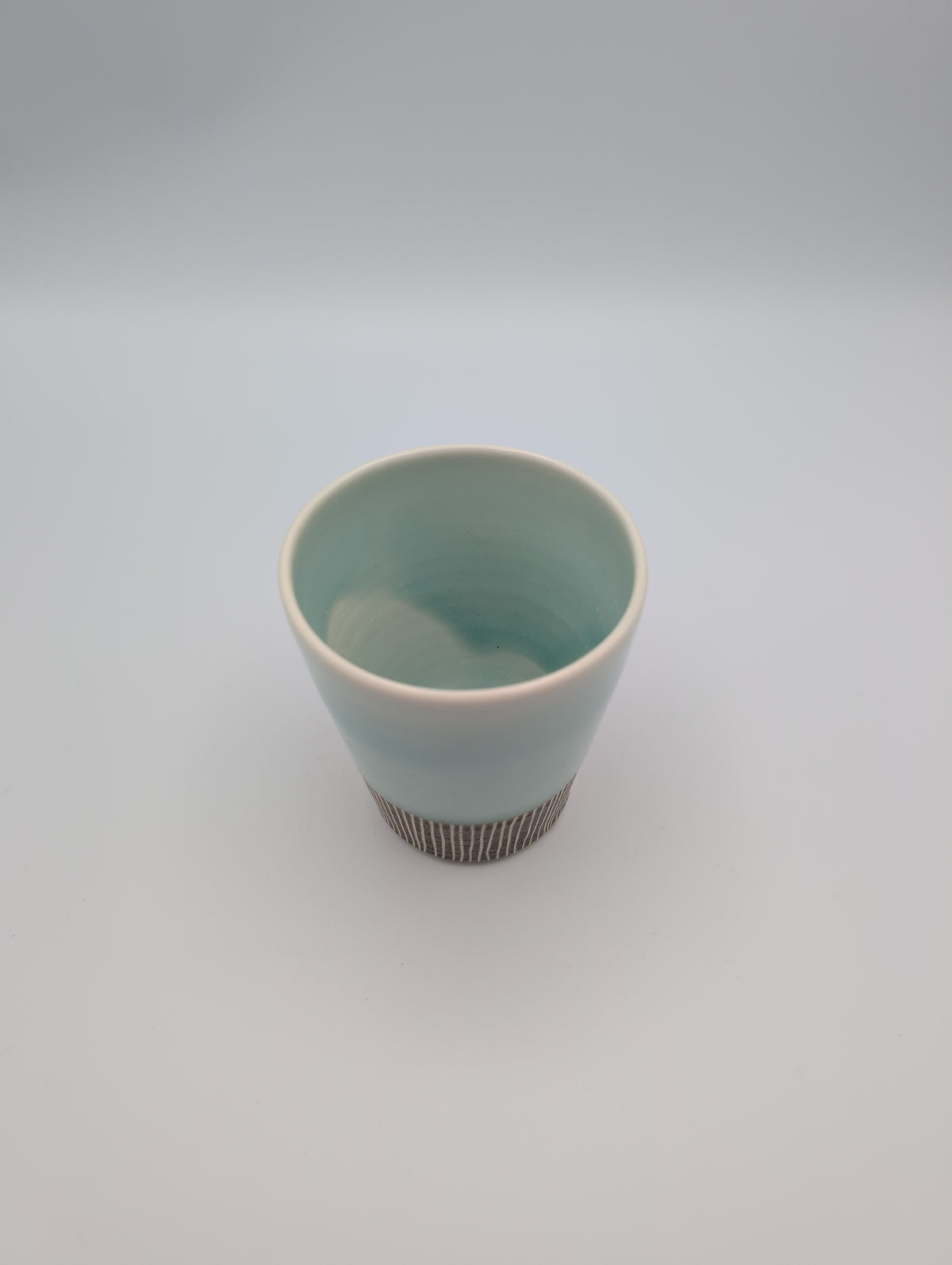 Seagreen Sgraffito Beakers