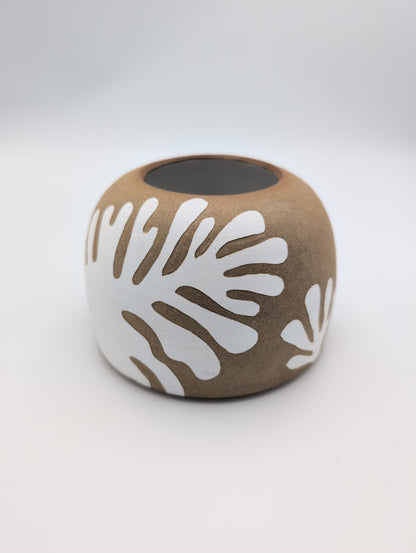 Pine Sgraffito Vase