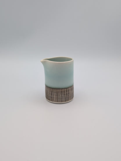 Seagreen Sgraffito Creamer
