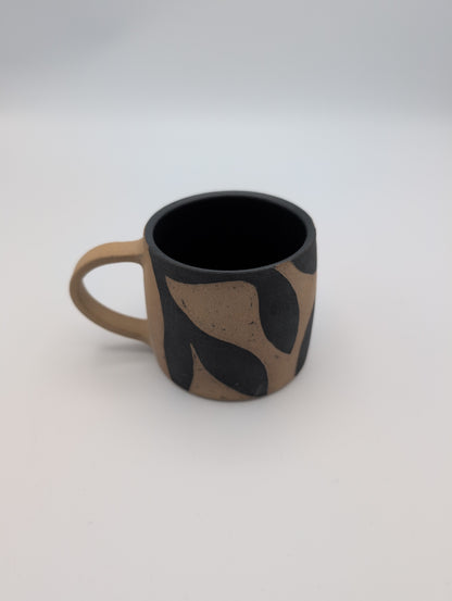 Leaf Sgraffito Mug