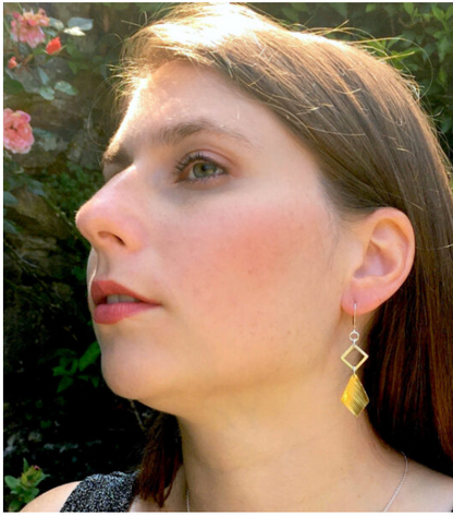 Geo Square Earrings