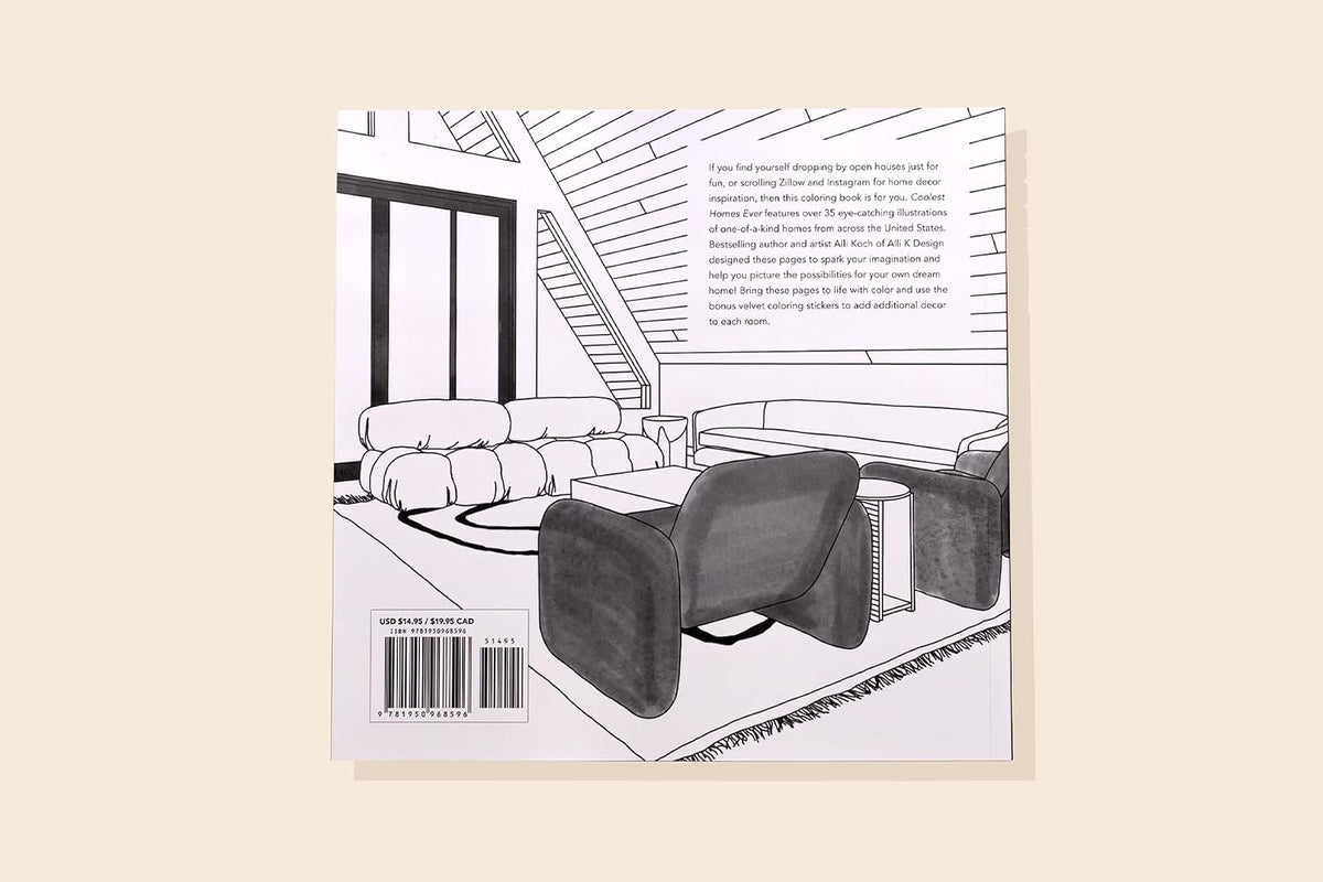 Coolest Homes Ever - An Adult Colouring Book by Alli Koch