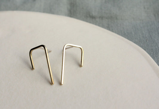 Silver hook studs