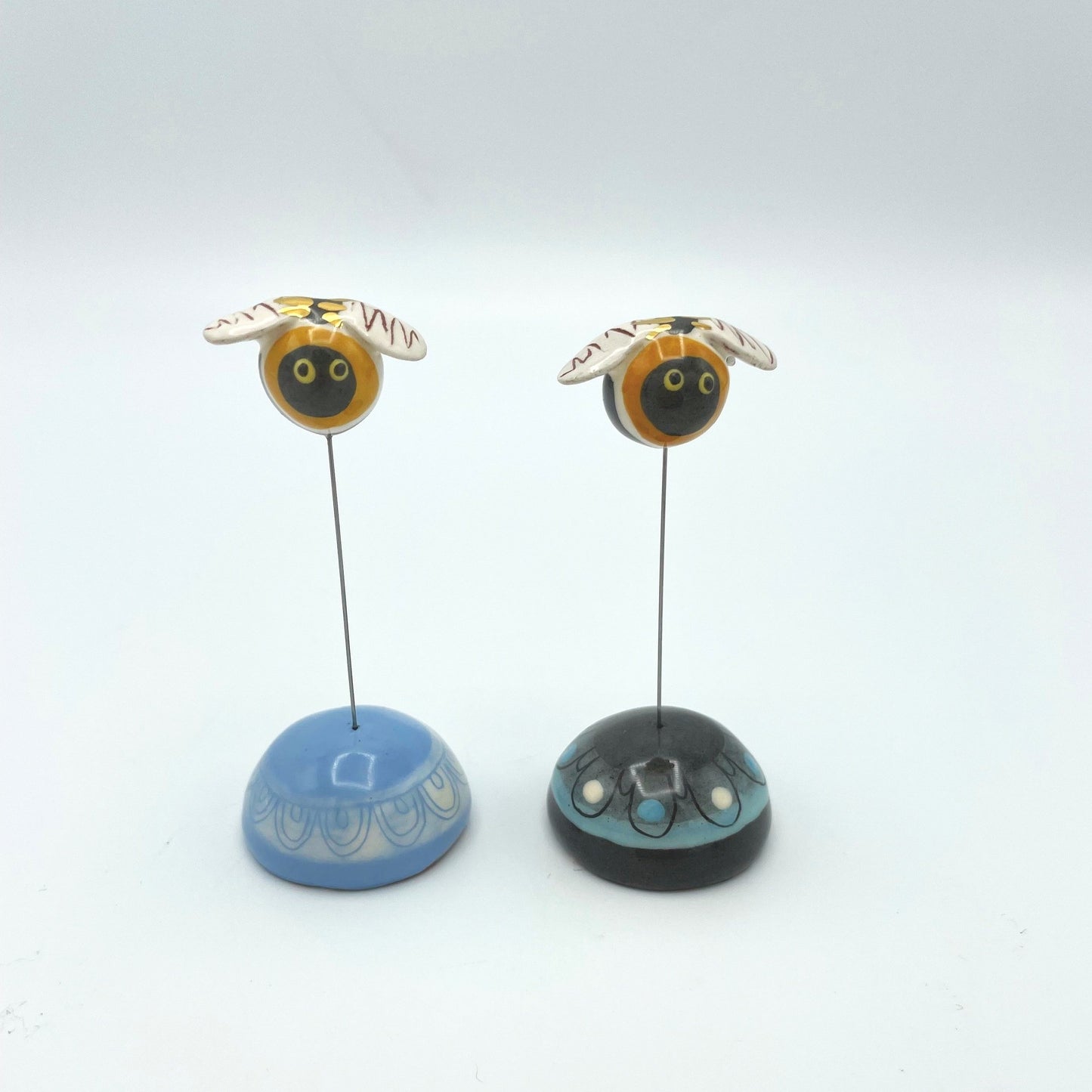 Ceramic Bees in Various Colours