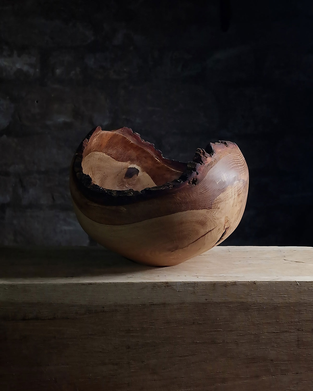 Large Oak Display Bowl
