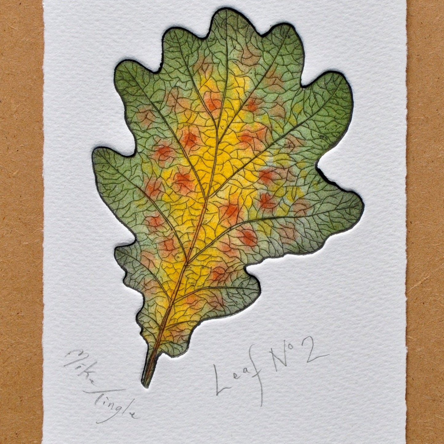 'Leaf Etching' Print