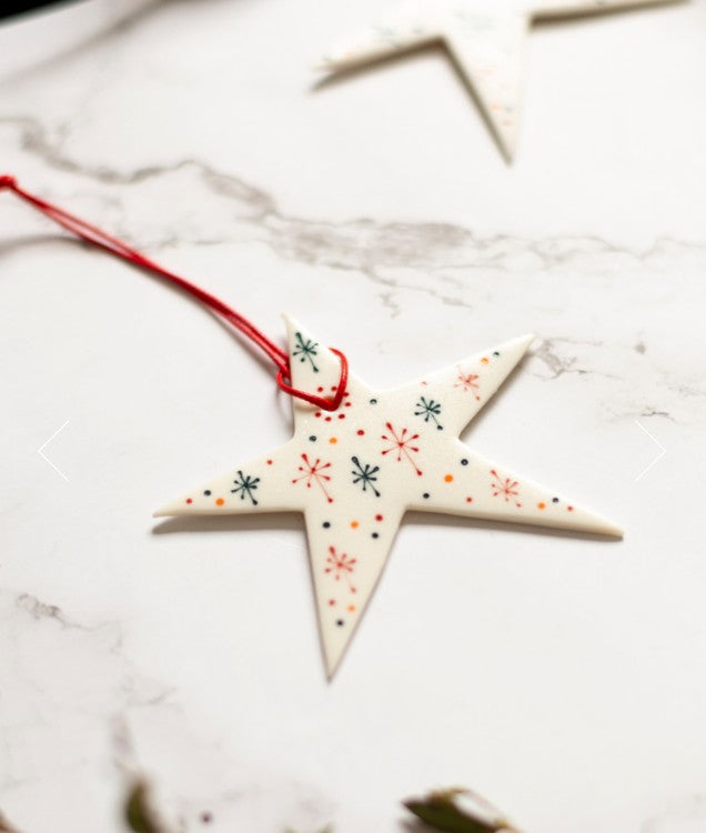 Porcelain Star Decoration