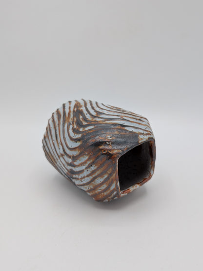 Ceramic Swirl Bud Vase