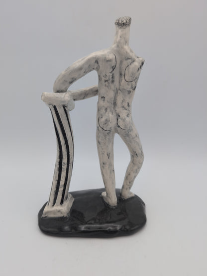 "Classical Man" small ceramic sculpture