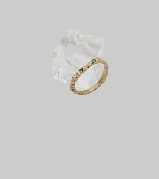 'Hartland' Gold and Sapphire Ring