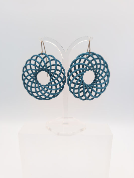 Statement vortex medium earrings