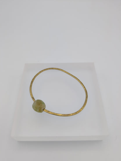 Brass recycled bottle bangle