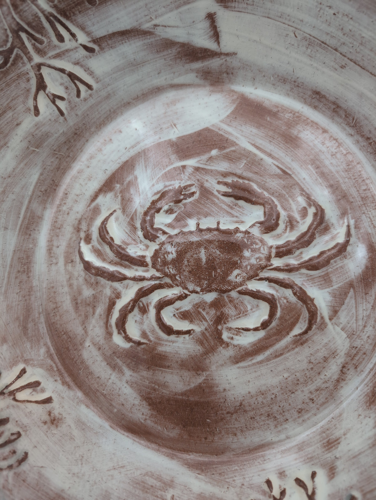 Wide ceramic salad bowl
