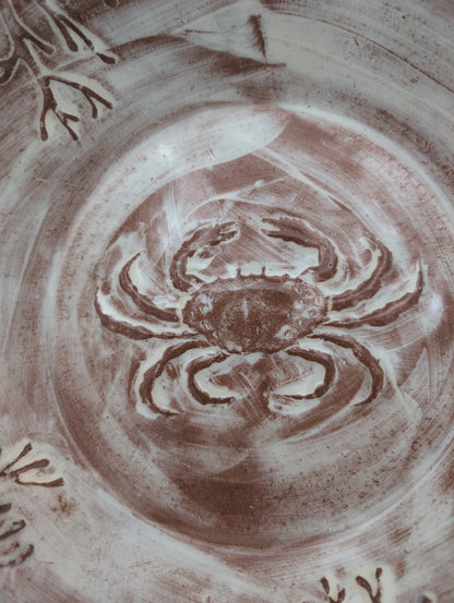 Wide ceramic salad bowl