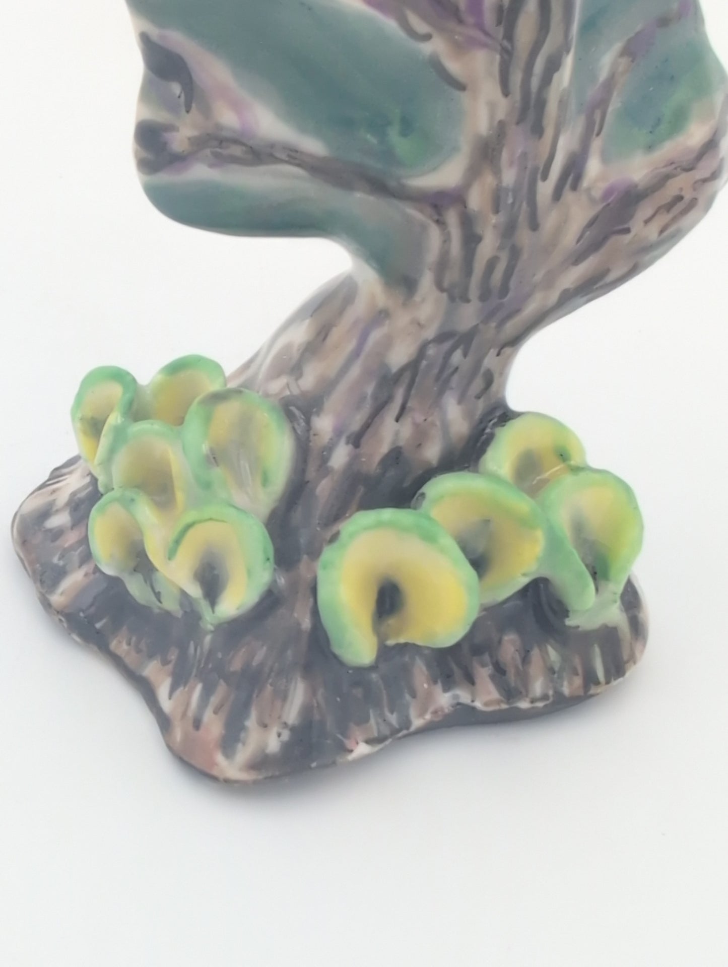 Tree with yellow fungi small sculpture