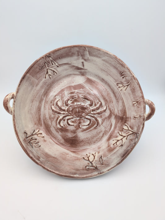 Wide ceramic salad bowl