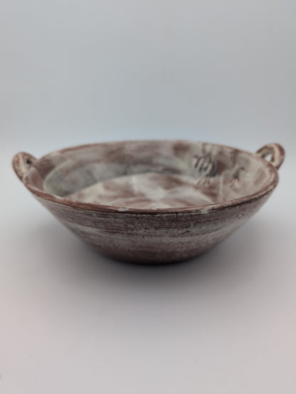 Deep ceramic salad bowl
