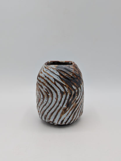 Ceramic Swirl Bud Vase