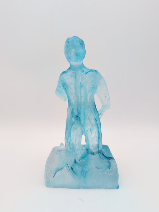 Solid Glass Sculpture: Bruce