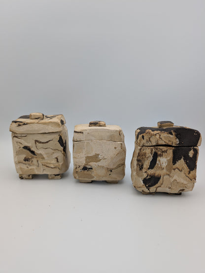 Carved Dartmoor Clays Boxes