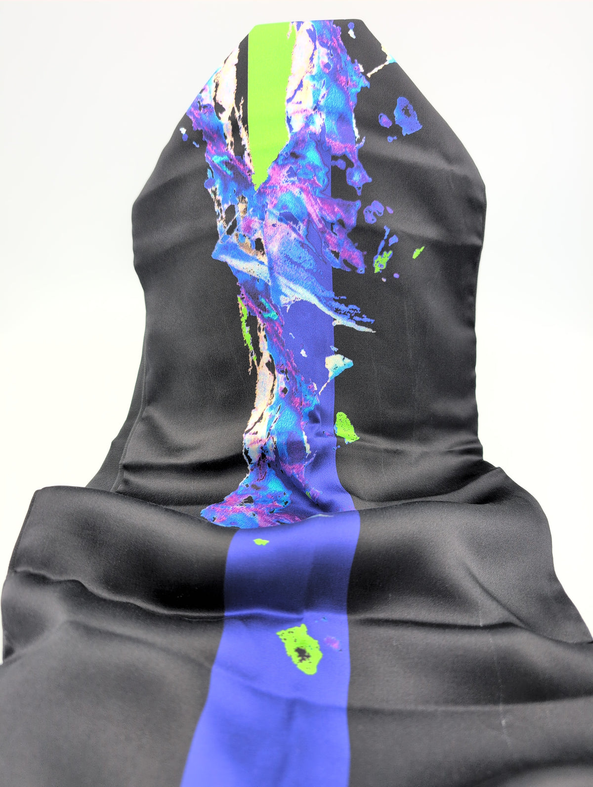 'Lemon Stripe' silk scarf