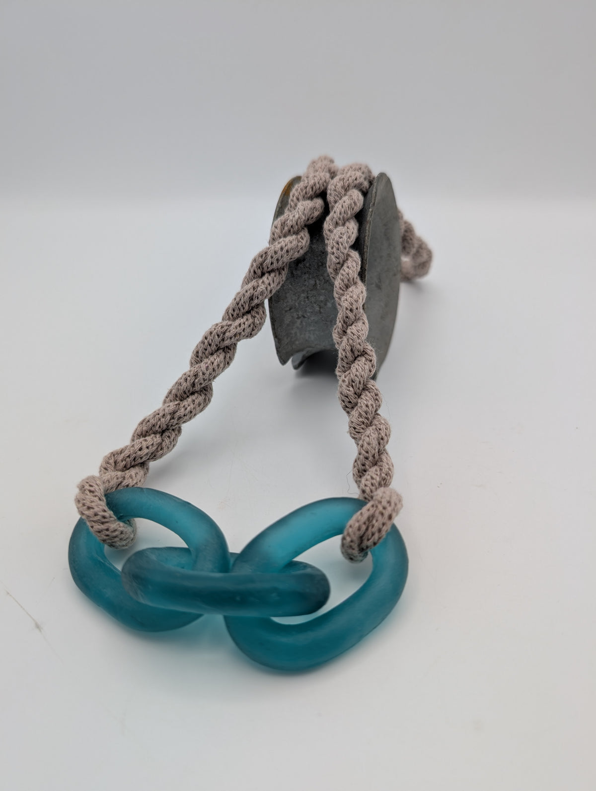 3 link mooring necklace - jade