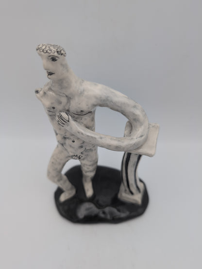 "Classical Man" small ceramic sculpture