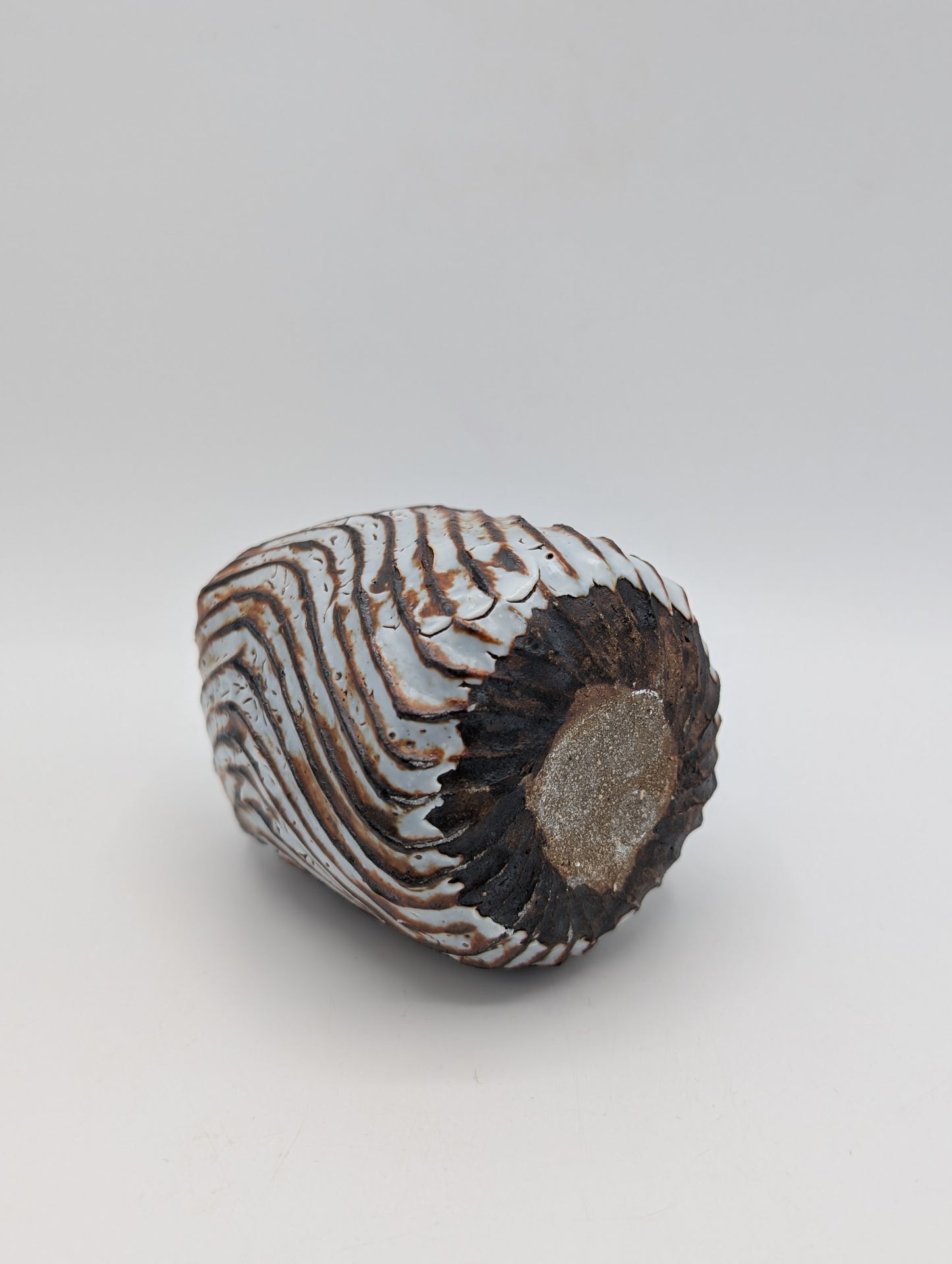 Ceramic Swirl Bud Vase