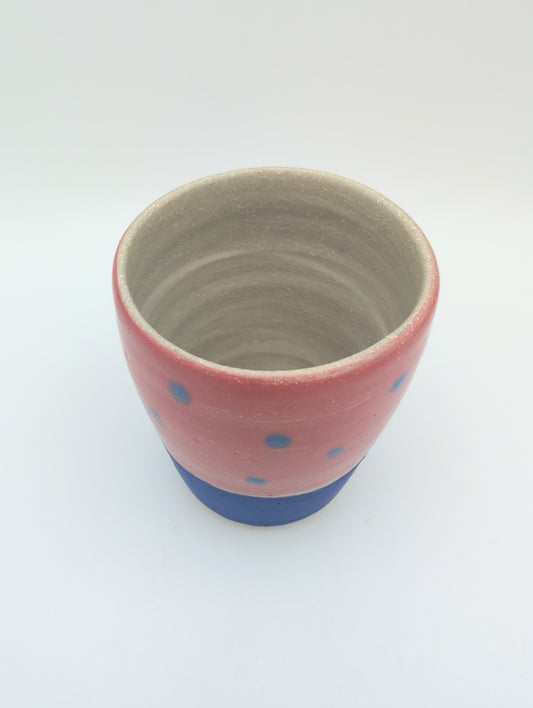 Yunomi cup - blue and crimson