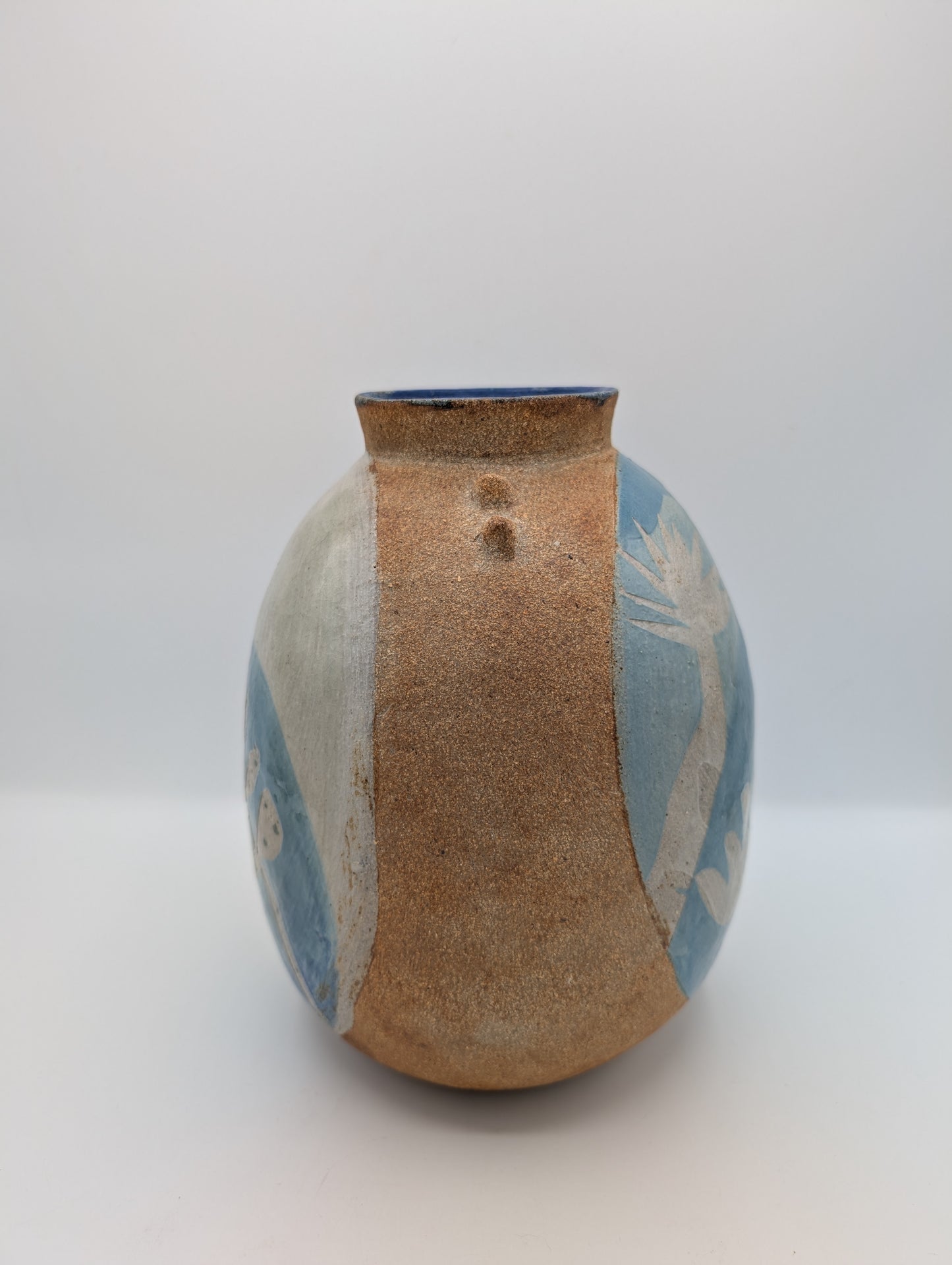 Sunbird and Cactus Vase