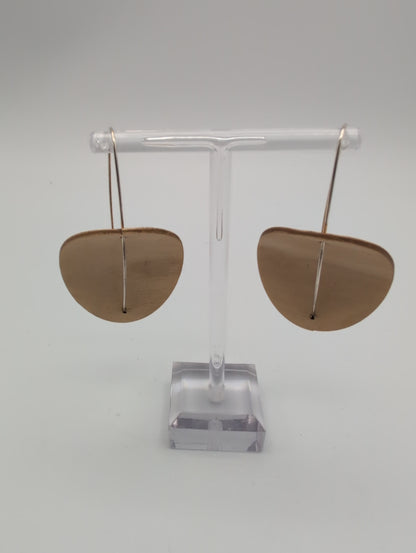 Circular Birch Plywood Earrings