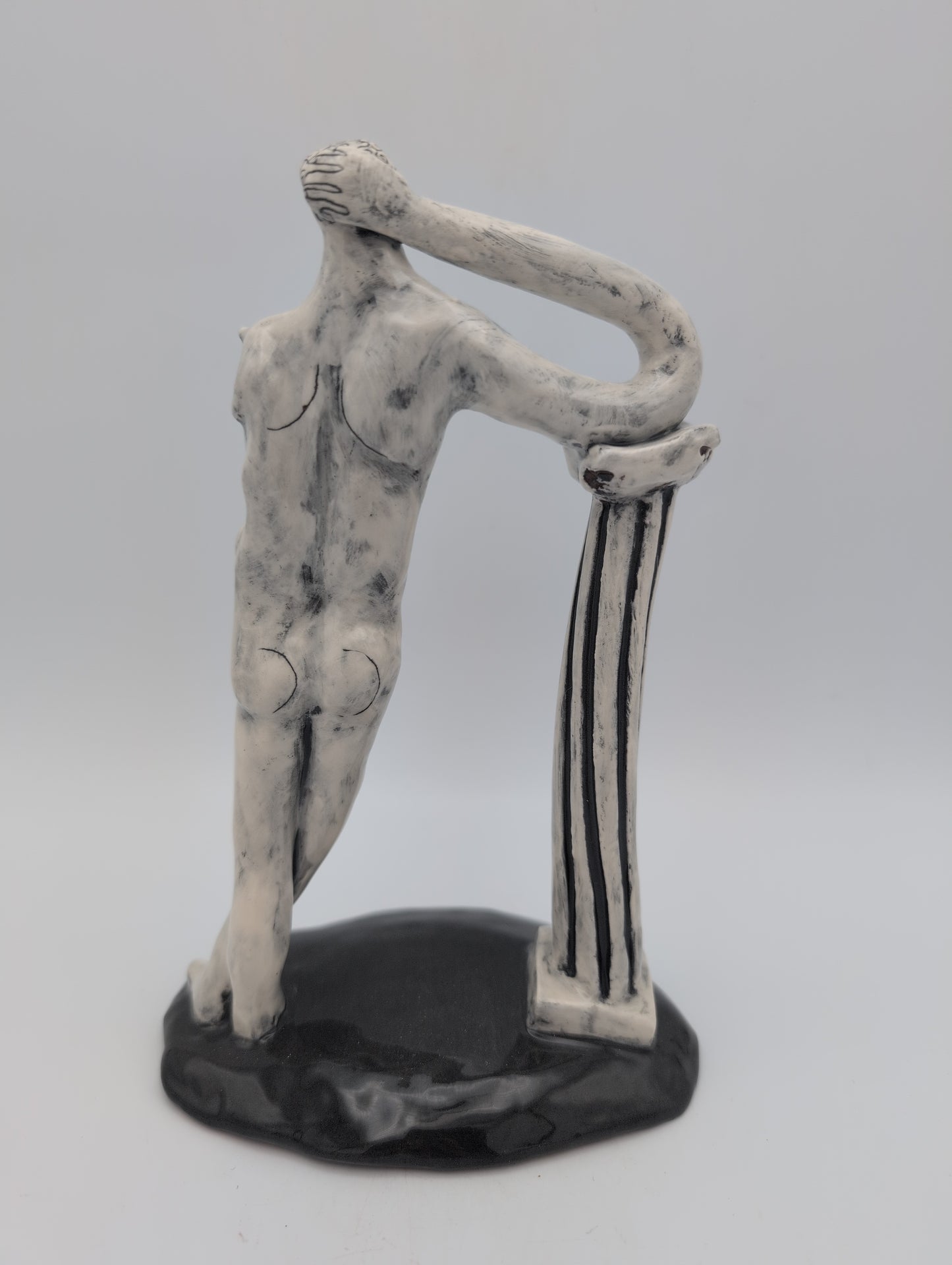 "Classical Man" small ceramic sculpture