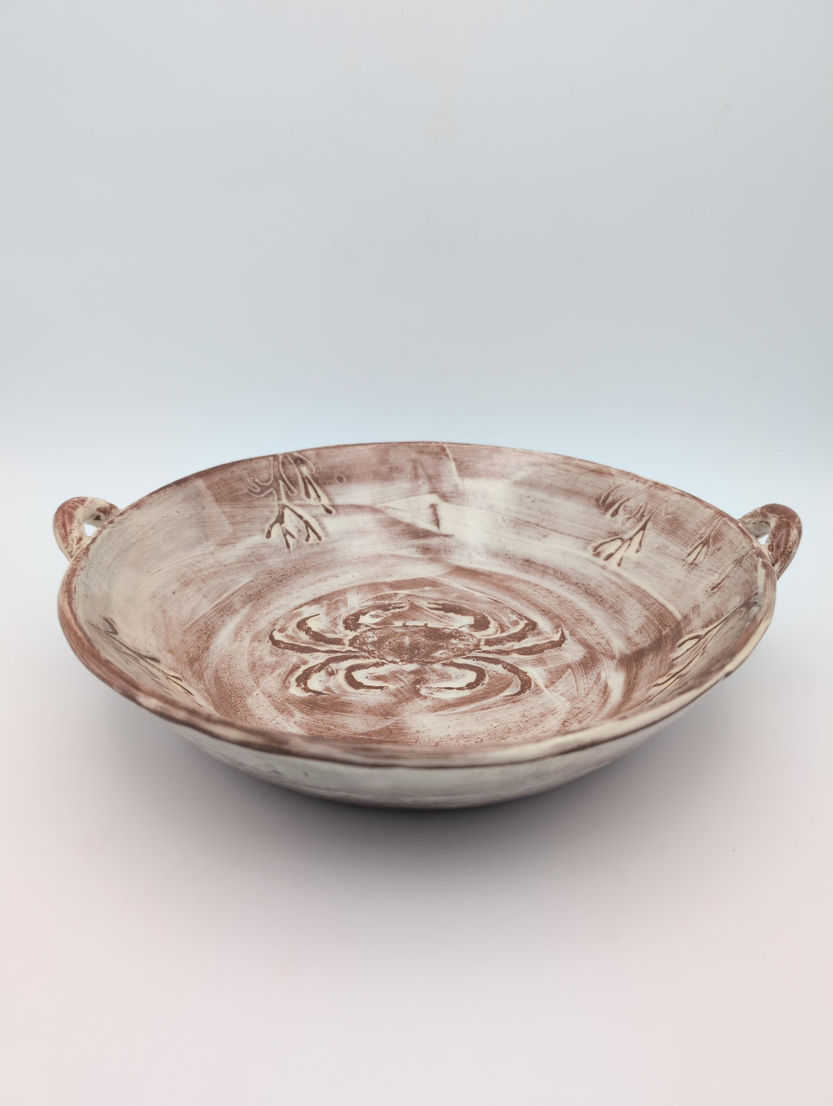 Wide ceramic salad bowl