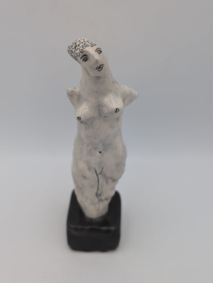 "Classical Woman 2" small ceramic sculpture