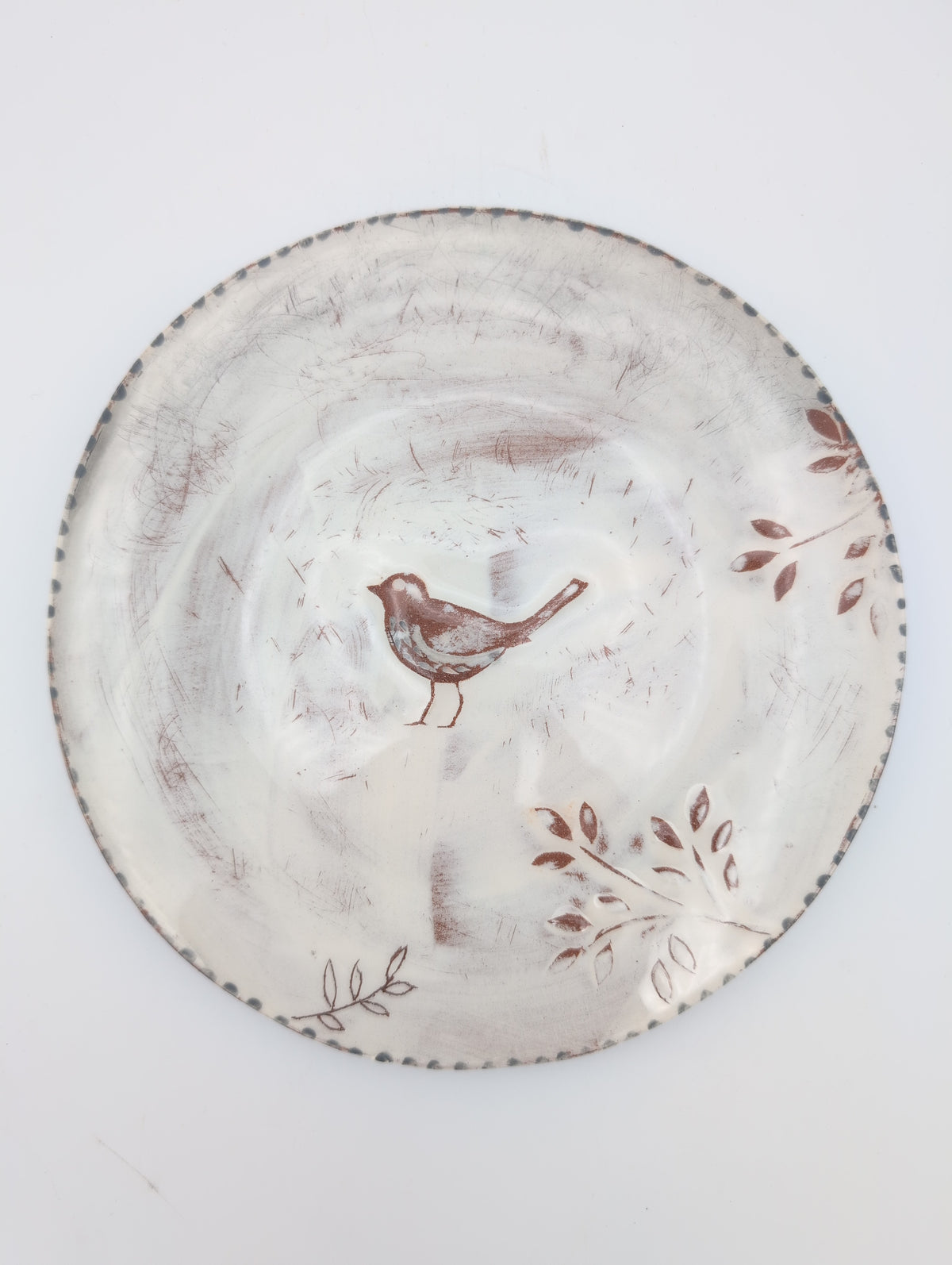 Small ceramic animal plate
