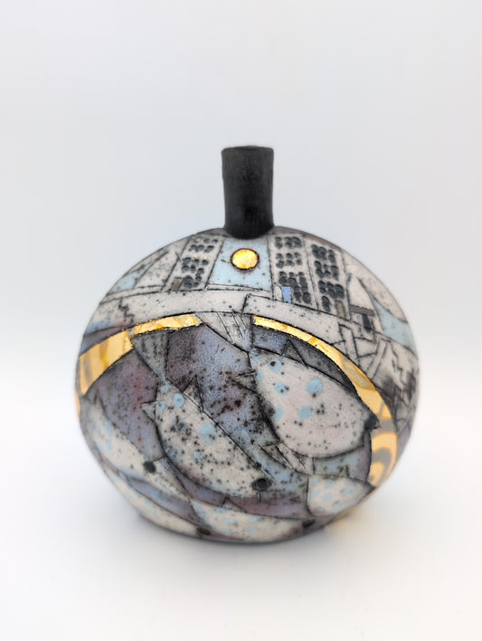 Large round bottle