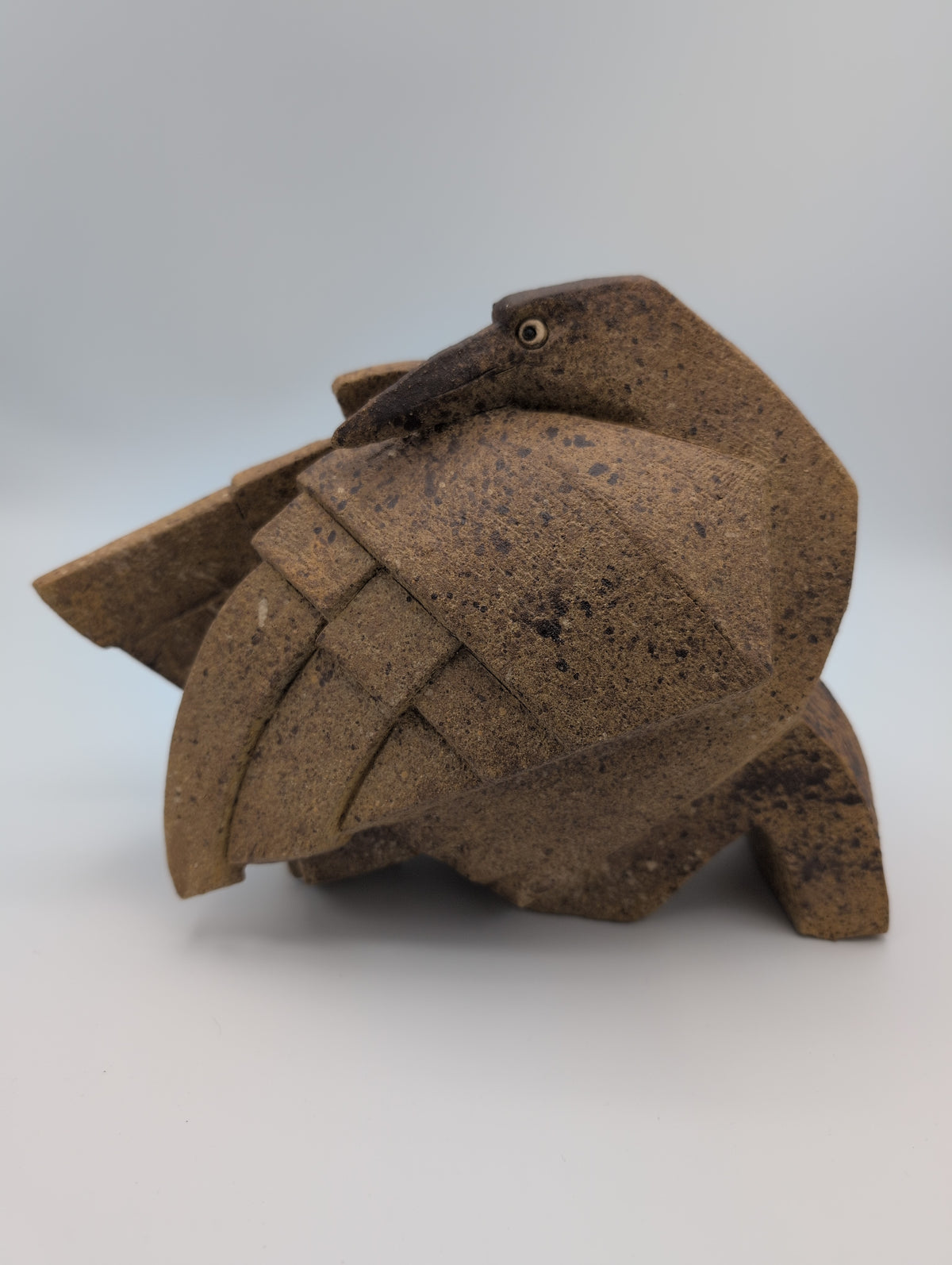 'Ruffled' stoneware sculpture