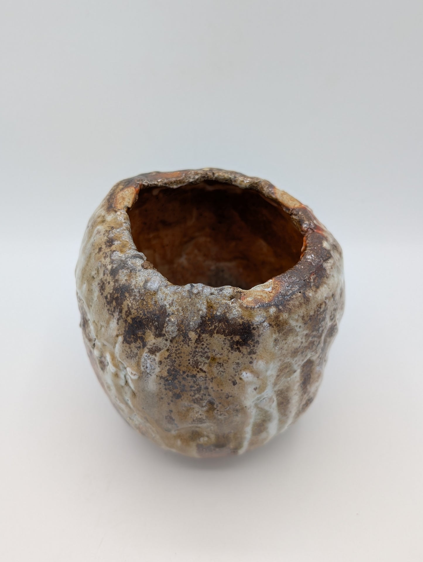 Oxide Ceramic Lidded Vessel
