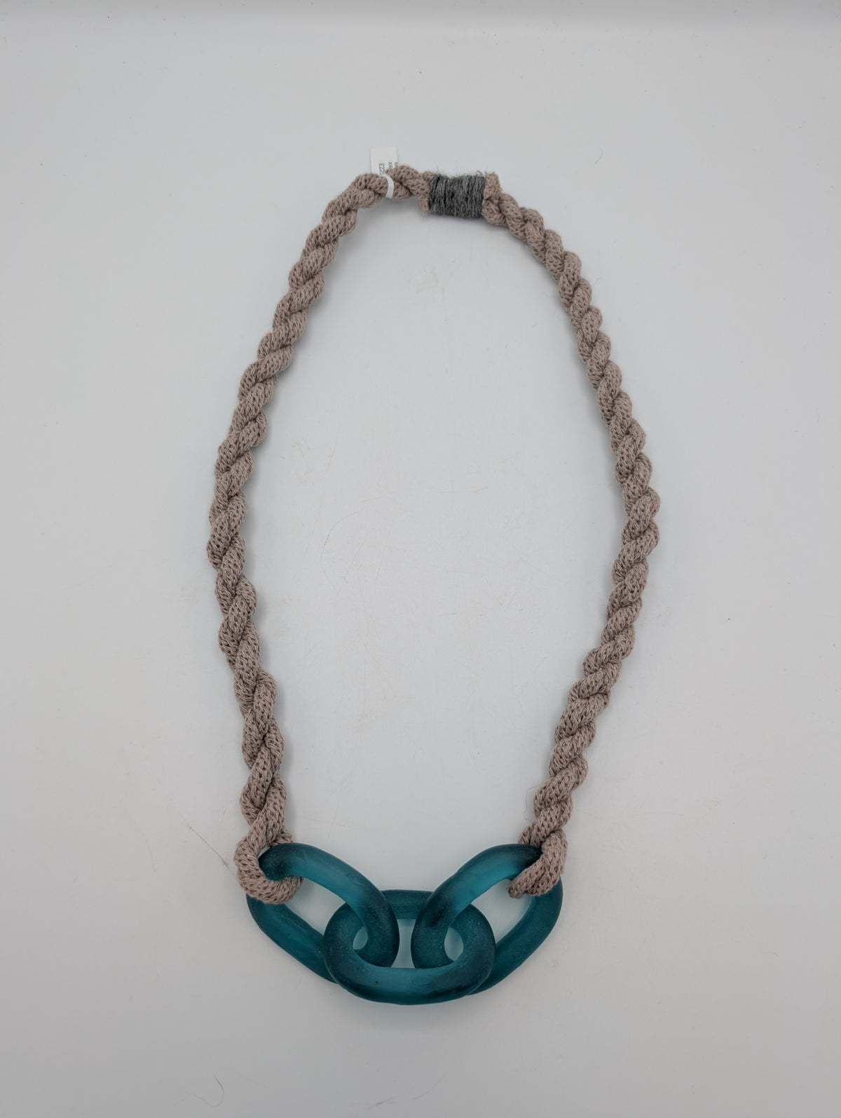 3 link mooring necklace - jade