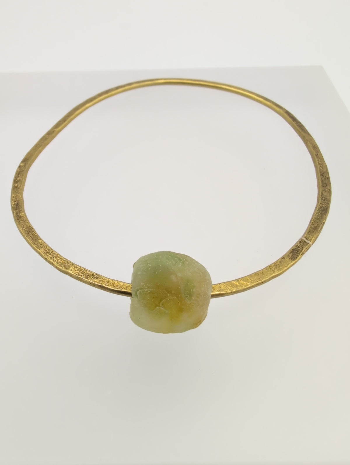 Brass recycled bottle bangle