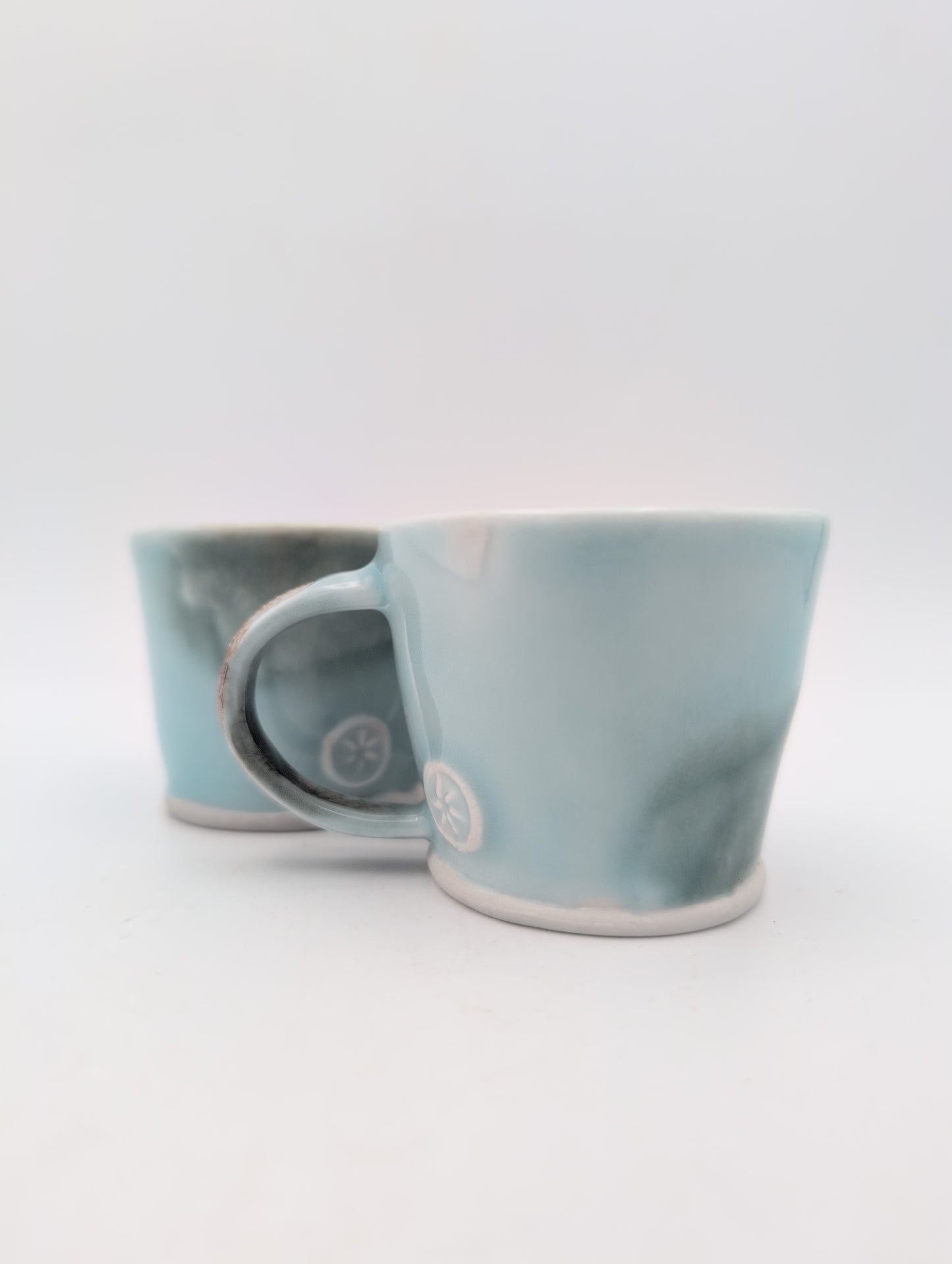 Porcelain deep sea espresso mug