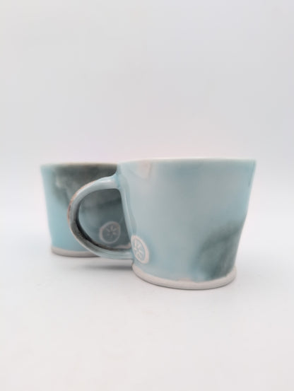 Porcelain deep sea espresso mug