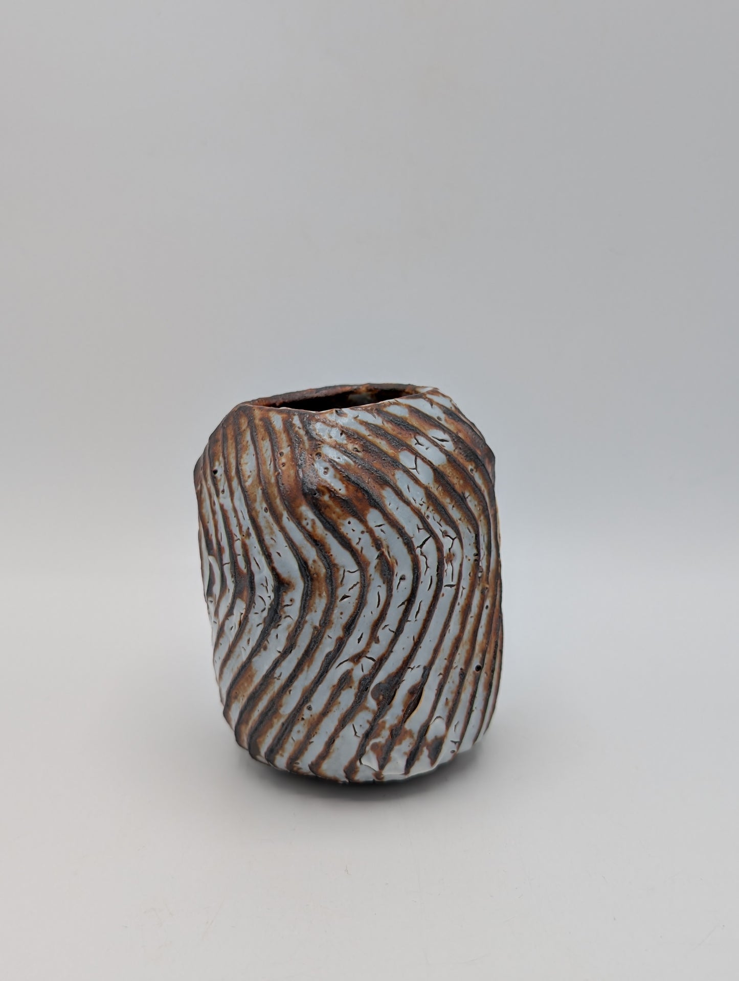 Ceramic Swirl Bud Vase