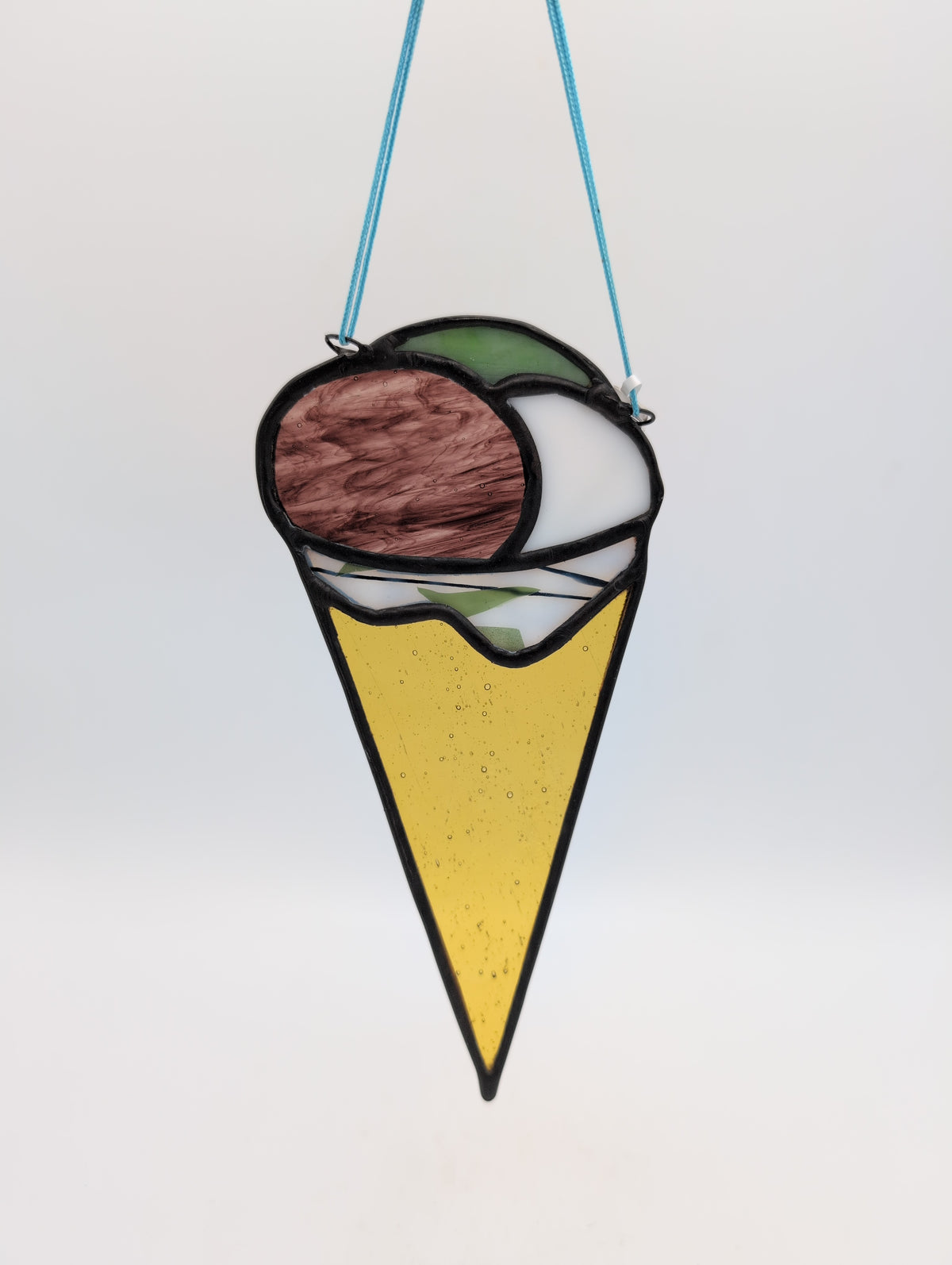 Stained Glass Ice Cream Cone Suncatchers