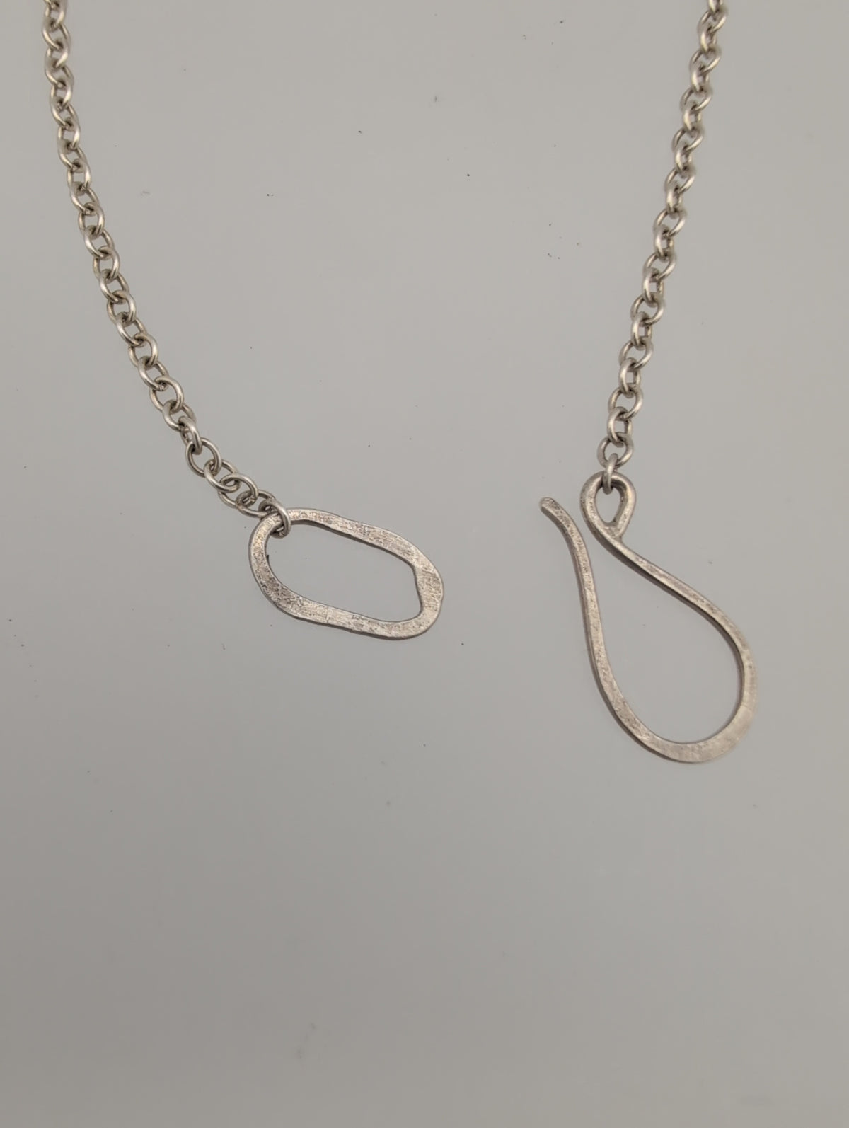 Zero-waste enamel pendant on heavy chain
