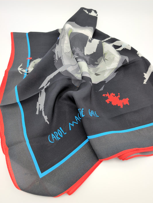 'Creise Wings' square silk scarf