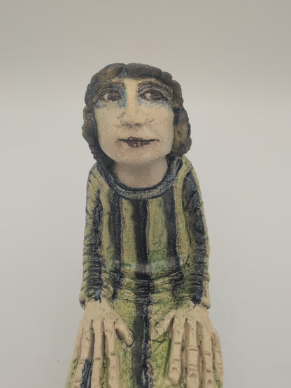 "Hello baby" ceramic sculpture