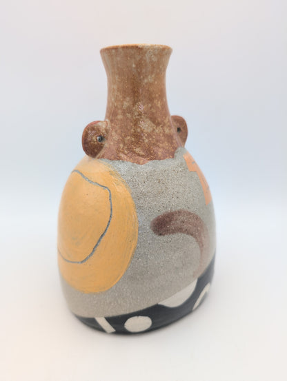 Hand painted vase - abstract